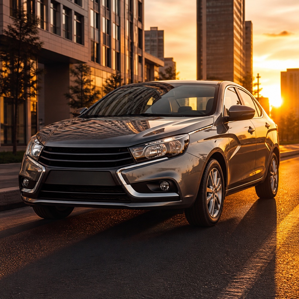 Lada Vesta в 2017 году поднялась на 25 позиций